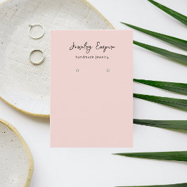 ピンクモダンイヤリングホルダー 名刺