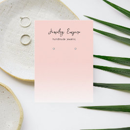 ピンクモダンイヤリングホルダー 名刺