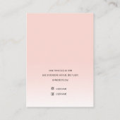 ピンクモダンイヤリングホルダー 名刺 (裏面)