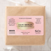 ピンクモダンインクの美容液ラベル ラベル (インサイチュ)