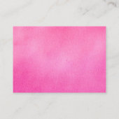 ピンクモダンウォーター色トレンディーバルミツワー エンクロージャーカード (裏面)