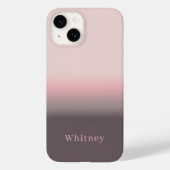 ピンクモダンエレガントと紫 Case-Mate iPhoneケース (裏面)