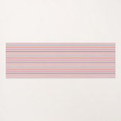 ピンクモダンオレンジパープルのシックなバロック柄 ヨガマット (裏面(横))