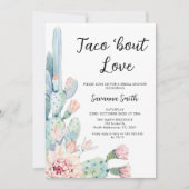 ピンクモダンカカスタコブロブラブブライダルシャワー 招待状 (正面)