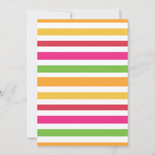 ピンクモダンガールズスリーエスタフィエスタ第3誕生日 招待状 (裏面)