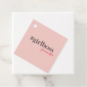 ピンクモダンガールボス&名前 |ギフ最高のガーリート フェイバータグ (インサイチュ)