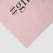 ピンクモダンガールボス&名前 |ギフ最高のガーリート 薄葉紙 (詳細)