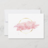 ピンクモダンギフトカード証明書ロゴQRコード (裏面)