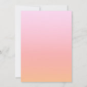 ピンクモダンクガーリーガール高校卒業 案内状 (裏面)