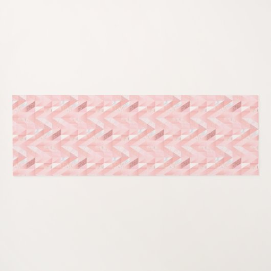 ピンクモダンクパーソナライズされた ヨガマット (裏面(横))