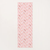 ピンクモダンクパーソナライズされた ヨガマット (裏面)