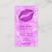 ピンクモダンクフェイクテクスパープルリップ 名刺 (正面)