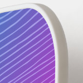 ピンクモダンク鮮やかブルー勾配モノグラム ピックルボールラケット (左詳細)