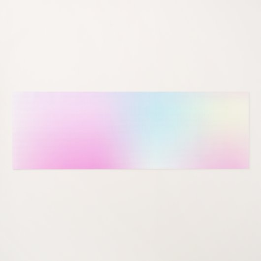 ピンクモダングラデーションのモノグラム名 ヨガマット (裏面(横))