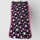 ピンクモダングラデーションの花のパターン名 ゴルフヘッドカバー (回転90)