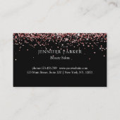 ピンクモダングリッターサロン&スパロイヤリティ 名刺 (裏面)