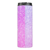 ピンクモダングリッタースパークルパーソナライズされたの名前 タンブラー (裏面)