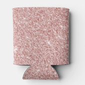 ピンクモダングリッタースパークルパーソナライズされたの名前 缶クーラー (裏面)