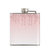 ピンクモダングリッタードリップ&ハイヒール フラスク (裏面)