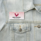 ピンクモダングリッタードリップ&ハイヒール 名札 (インサイチュ)