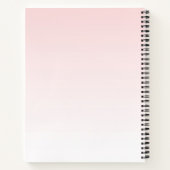 ピンクモダングリッタードリップ&ブラックまつげ ノートブック (裏面)