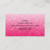 ピンクモダングリッター名刺 名刺 (裏面)