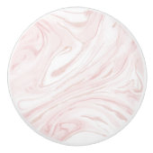 ピンクモダングリッター大理石 セラミックノブ (正面)