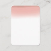 ピンクモダングリッターRSVPとQRコード エンクロージャーカード (裏面)