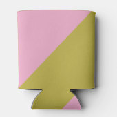 ピンクモダングリーンカラーブロックカスタムブライダルシャワー 缶クーラー (裏面)