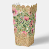 ピンクモダングリーンフローラシック金ゴールドグリッター フェイバーボックス (裏面)