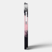ピンクモダングレイブラック抽象芸術アート Case-Mate iPhoneケース (裏面 / 左)