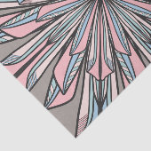 ピンクモダングレイ幾何学模様抽象芸術花スケッチ 薄葉紙 (詳細)