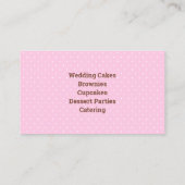 ピンクモダンケーキベーカリー名刺 名刺 (裏面)