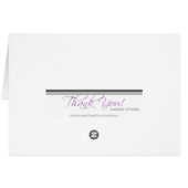 ピンクモダンコンテンポラリーサンキューカード (裏面横)