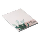 ピンクモダンサボテン ノートパッド (アングル)