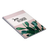 ピンクモダンサボテン ノートブック (右側)