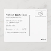 ピンクモダンサロンアポイントメントソフトシック《写真》ぼけ味 ポストカード (裏面)