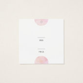 ピンクモダンサークルSNSスクエア価格ラベル (裏面)