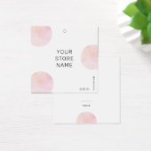 ピンクモダンサークルSNSスクエア価格ラベル (デスク)