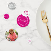 ピンクモダンシルバーとホワイト50と素晴らしい コンフェッティ (グループ)