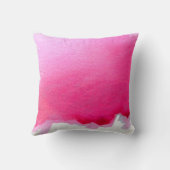 ピンクモダンシンプルの水の色のデザインと夢 クッション (裏面)