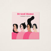 ピンクモダンジュエリー店のクレフタイヤリングホルダー (正面)