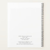 ピンクモダンスクリプトメイクアップアーティストビジネスプランナー プランナー手帳 (裏面)