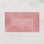 ピンクモダンスタイリッシュフォイル加工プロフェッショナル 名刺 (正面)
