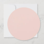 ピンクモダンタイプの文字ラウンド日付を保存 招待状 (裏面)