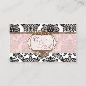 ピンクモダンダマエレガントスク座席表 プレイスカード (裏面)