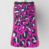 ピンクモダンチータヒョウアニマルプリント ゴルフヘッドカバー (回転90)