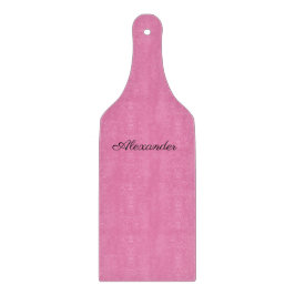 ピンクモダンテンプレート、ブラックスクリプトカットボード カッティングボード