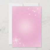 ピンクモダンディスコパーティの招待状女性のカーボーイ 招待状 (裏面)