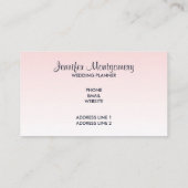 ピンクモダンドリップグリッターファンシーエレガント 名刺 (裏面)